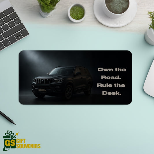 Own the Road. Rule the Desk. – Scorpio-N Inspired Desk Pad | Desk Mat
