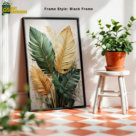 Palm Serenity – Tropical Botanical Canvas Wall Décor