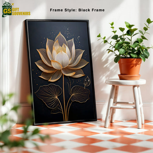Lotus Radiance – A Symbol of Serenity and Elegance Canvas Wall Art