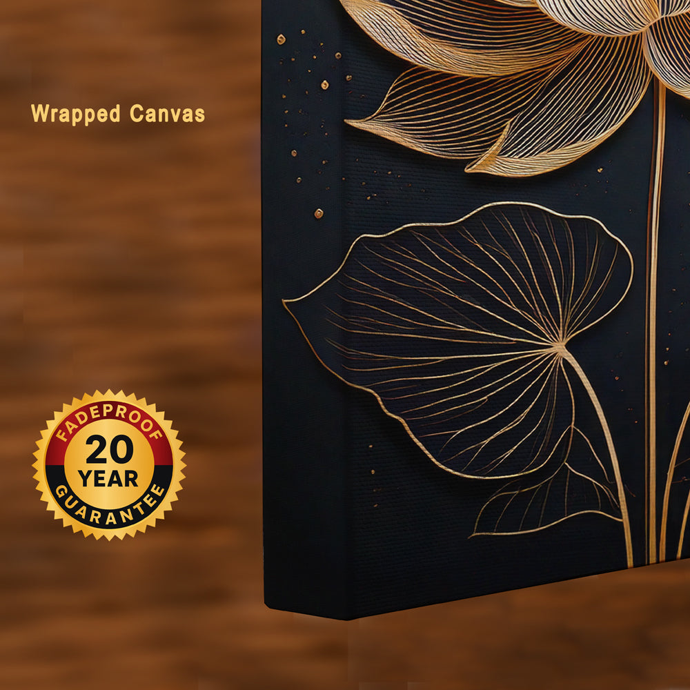 Lotus Radiance – A Symbol of Serenity and Elegance Canvas Wall Art