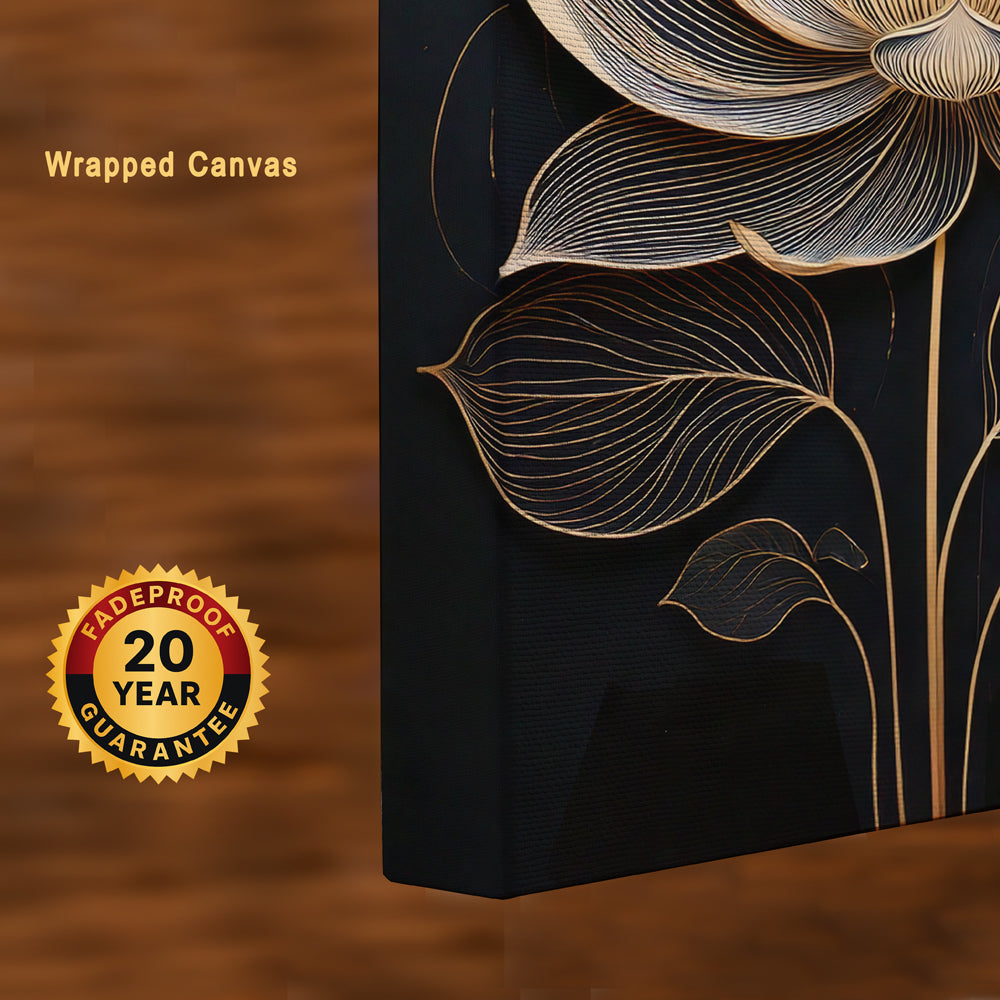 Bloom of Tranquility – Lotus Canvas Wall Art