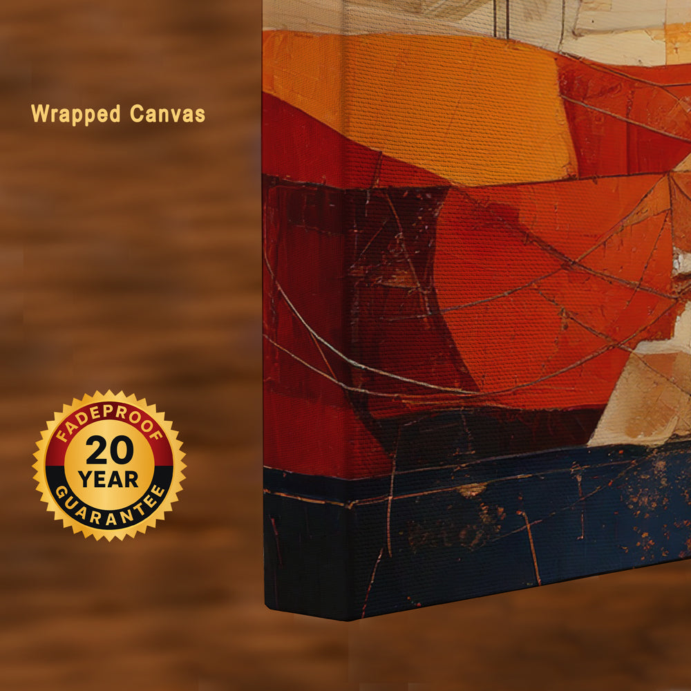 Abstract Mirage – Where Earth Meets Sky in Harmony ( Vaastu Canvas Wall Art )