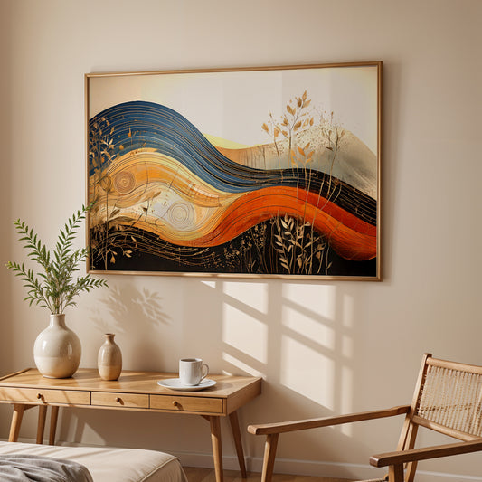 Eternal Currents – The Rhythm of Earth and Sky Canvas Wall Art