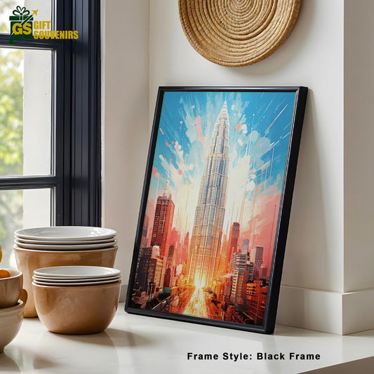 Rising Horizons – Modern Skyscraper Canvas Wall Art