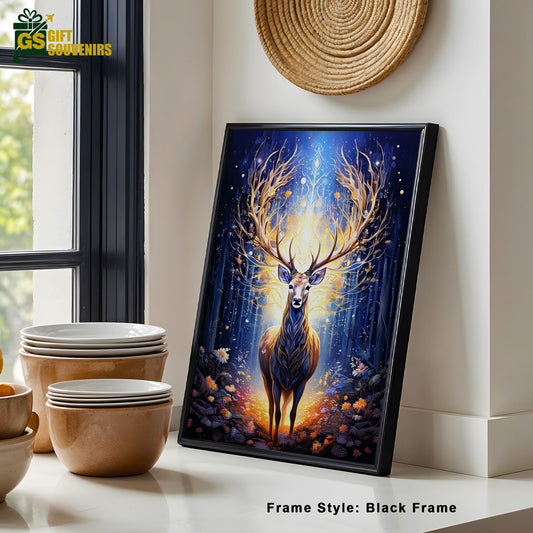 Spirit of the Wild – Mystical Deer Canvas Wall Art