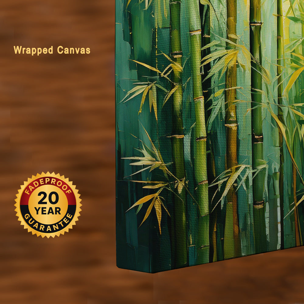 Pathways of Prosperity – Bamboo Harmony Canvas Wall Art