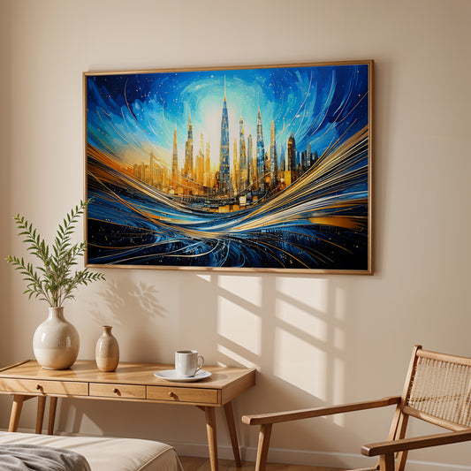 Radiance of the Skyline – Modern Canvas Wall Art