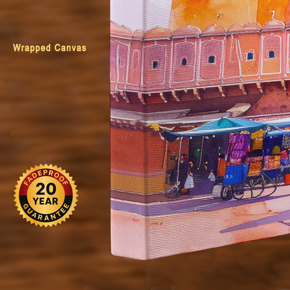 Royal Facade – Hawa Mahal Canvas Wall Art