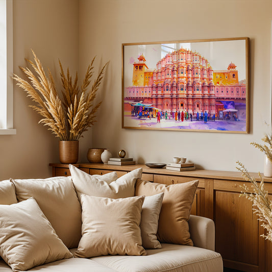 Royal Facade – Hawa Mahal Canvas Wall Art