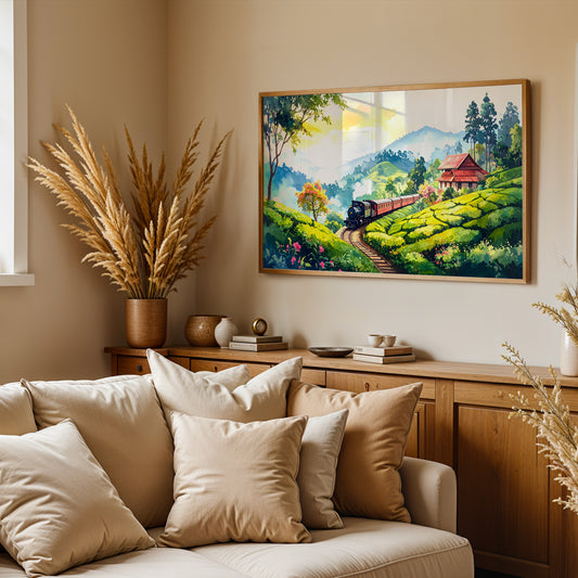 Journey Through the Nilgiris – Inspired by Ooty Toy Train Canvas Wall Art