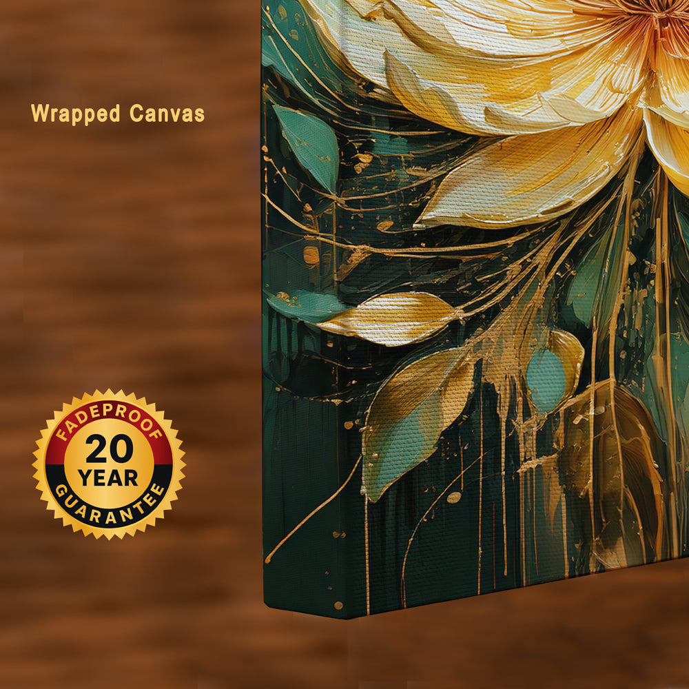 Bloomscape – Abstract Lotus Expression Canvas Wall Art