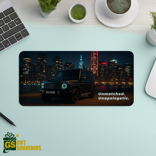 Unmatched. Unapologetic. – Mercedes G63 Desk Pad | Desk Mat