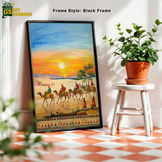 Desert Odyssey – Rajasthan Heritage Canvas Wall Art