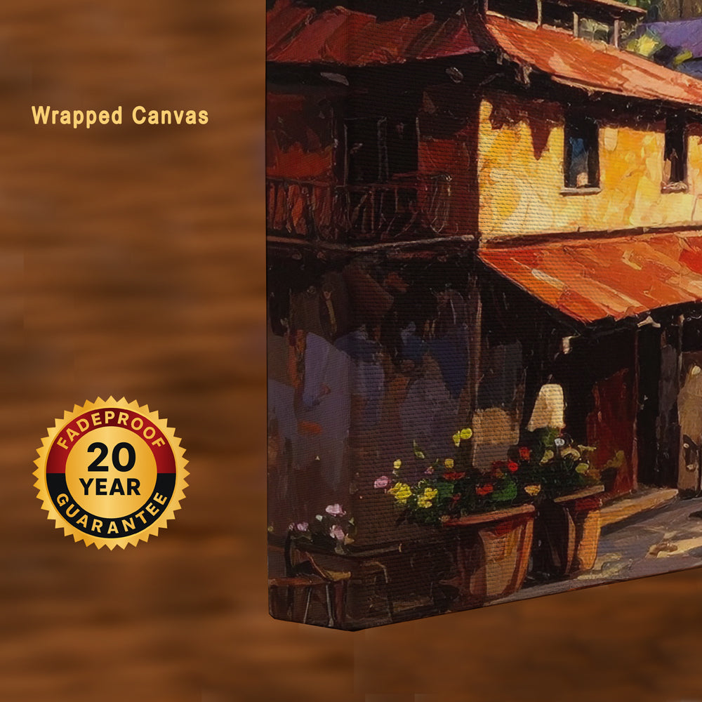 Tuscan Tranquility – European Countryside Canvas Wall Art