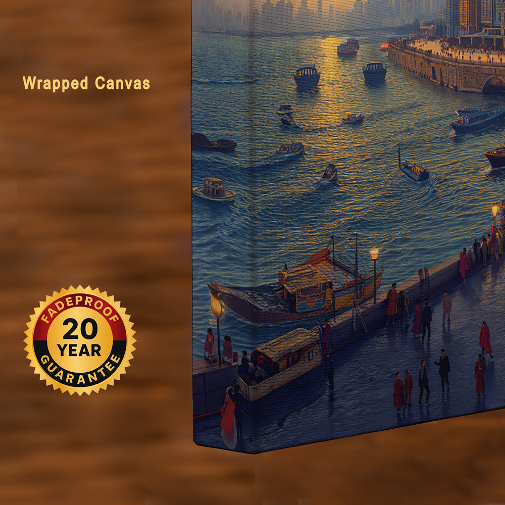 Sunset at the Gateway of India – Mumbai Canvas Wall Art