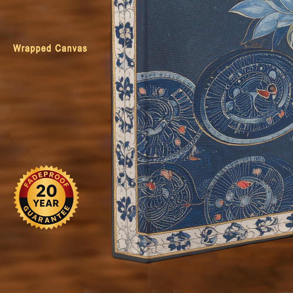 Celestial Bloom – The Midnight Lotus Story Canvas Wall Art