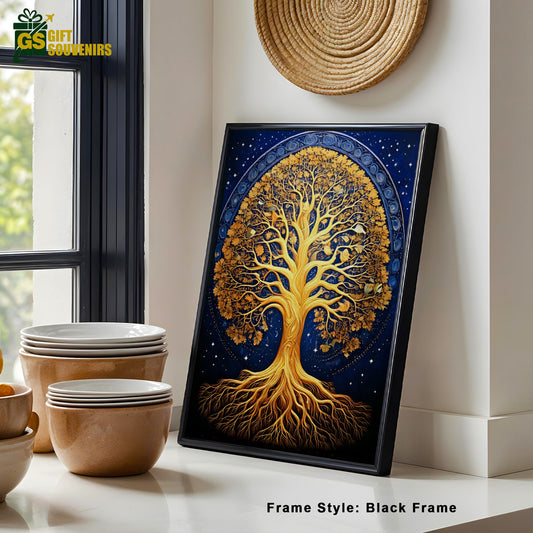 Eternal Roots – Vaastu Tree of Life Canvas Canvas Wall Art