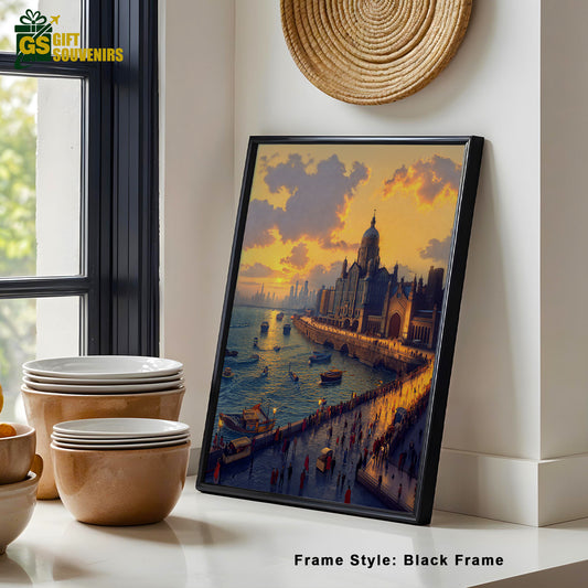Sunset at the Gateway of India – Mumbai Canvas Wall Art