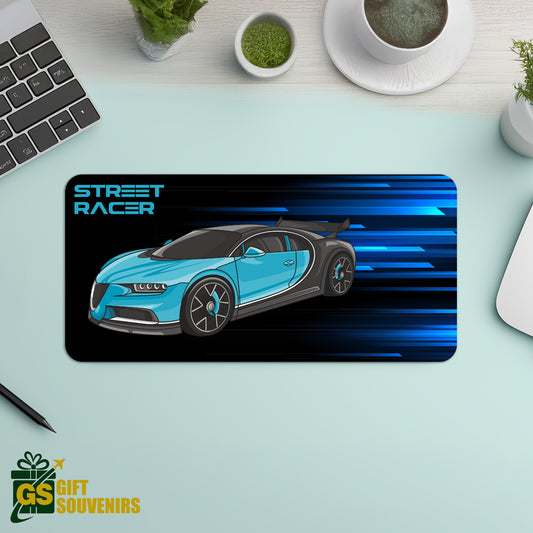 Street Racer Blue – Performance Desk Pad | Desk Mat