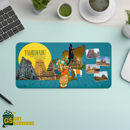 Tamil Nadu Trails – Temple & Culture Desk Pad | Desk Mat