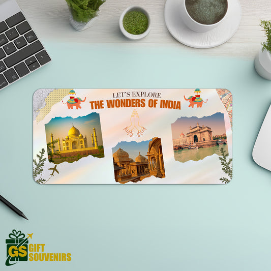 Wonders of India – Iconic Travel Desk Pad | Desk Mat
