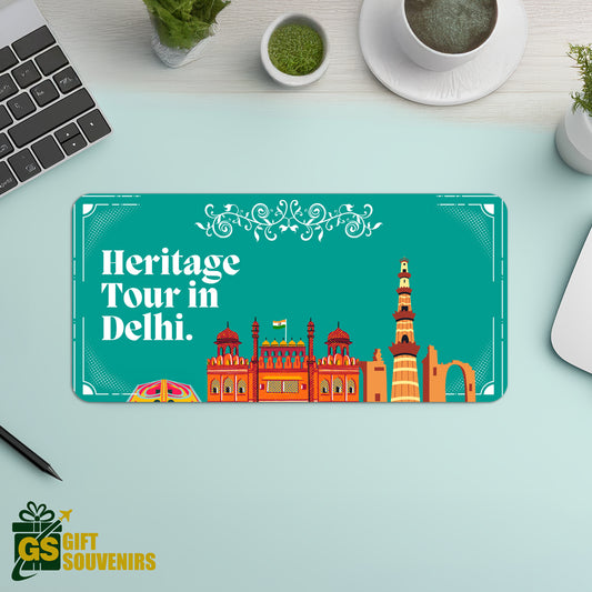 Heritage Tour Delhi – Historic Landmarks Desk Pad | Desk Mat