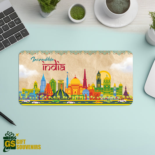 Incredible India – Vibrant Skyline Desk Pad | Desk Mat