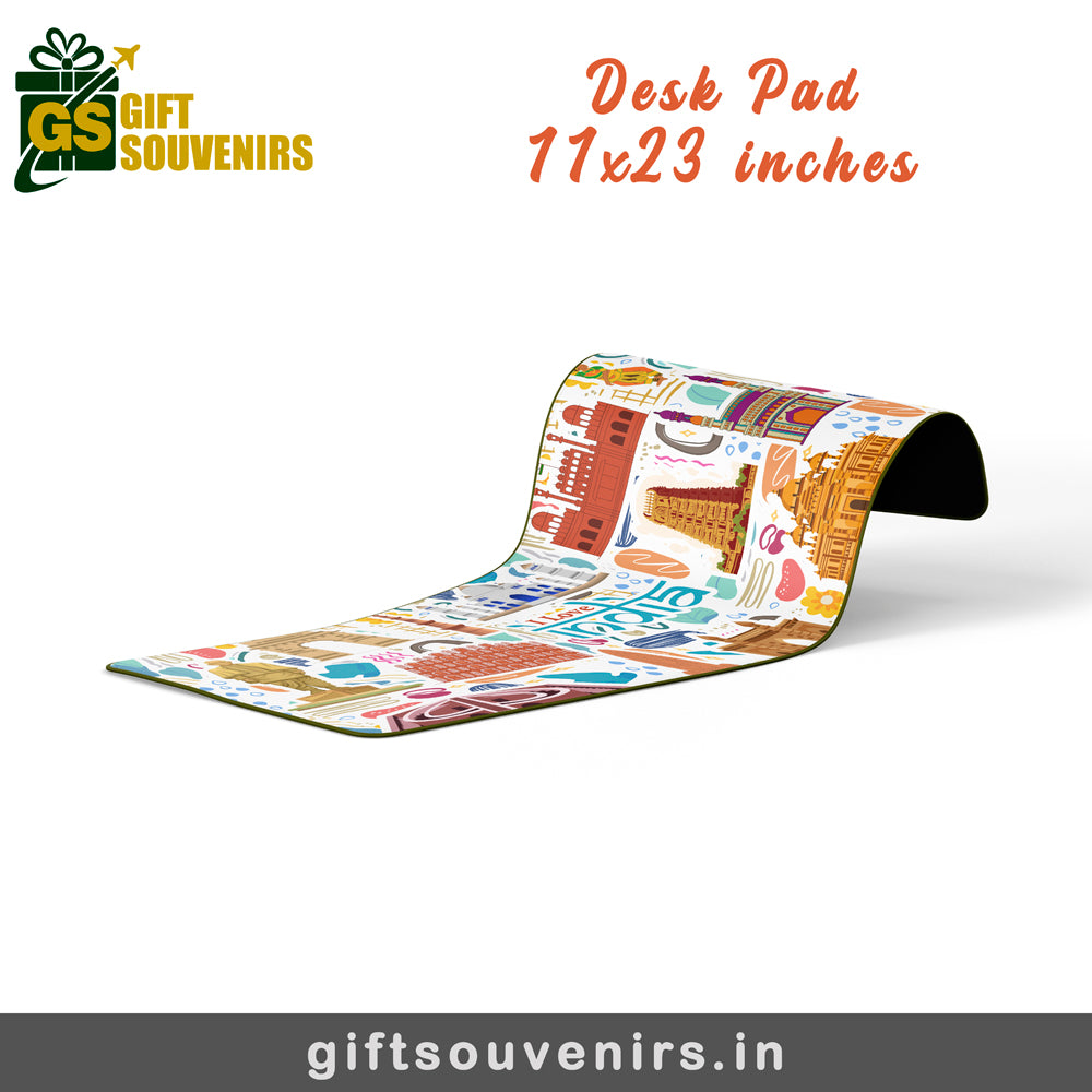 I Love India – Illustrated Heritage Desk Pad | Desk Mat