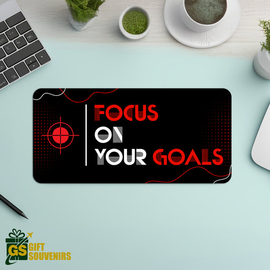Focus on Your Goals – Motivational Desk Pad | Desk Mat