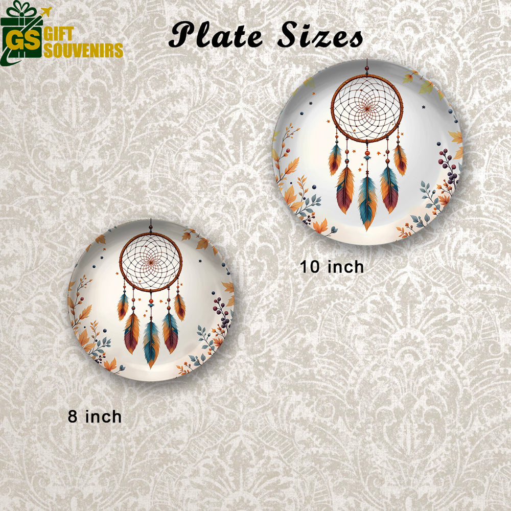 Dreamcatcher Harmony – A Vaastu & Feng Shui Inspired Premium Ceramic Plate