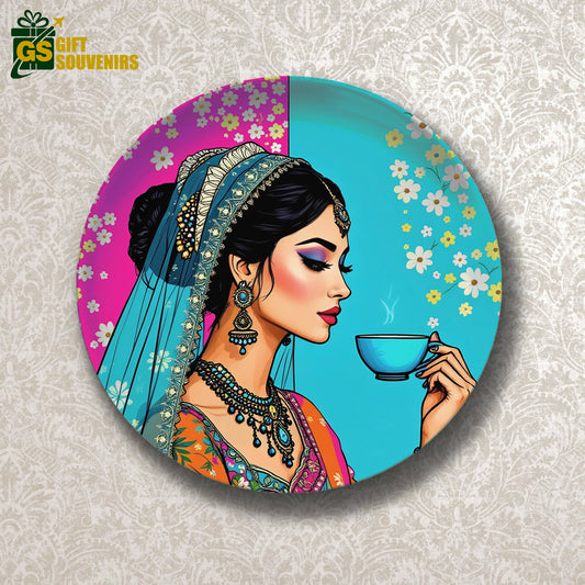 Chai & Charm – A Modern Muse Ceramic Plate