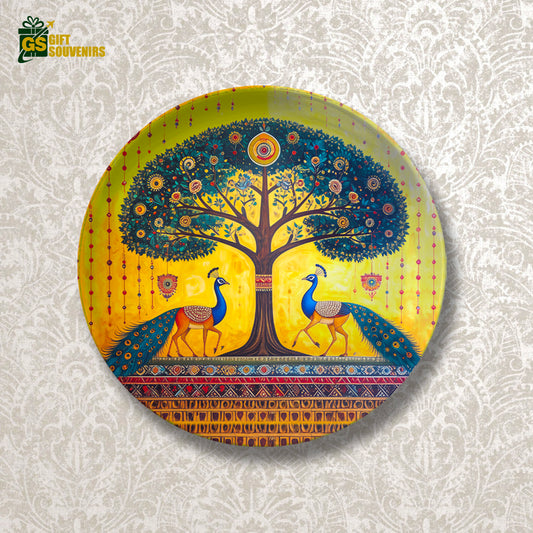 Sacred Symphony – Peacocks Beneath the Eternal Tree