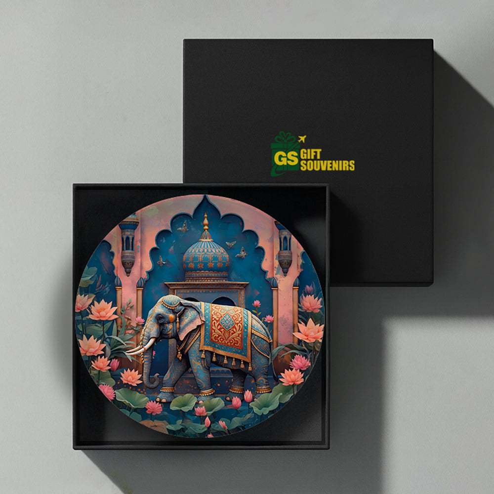 Majestic Heritage – The Royal Elephant Ceramic Wall Plate
