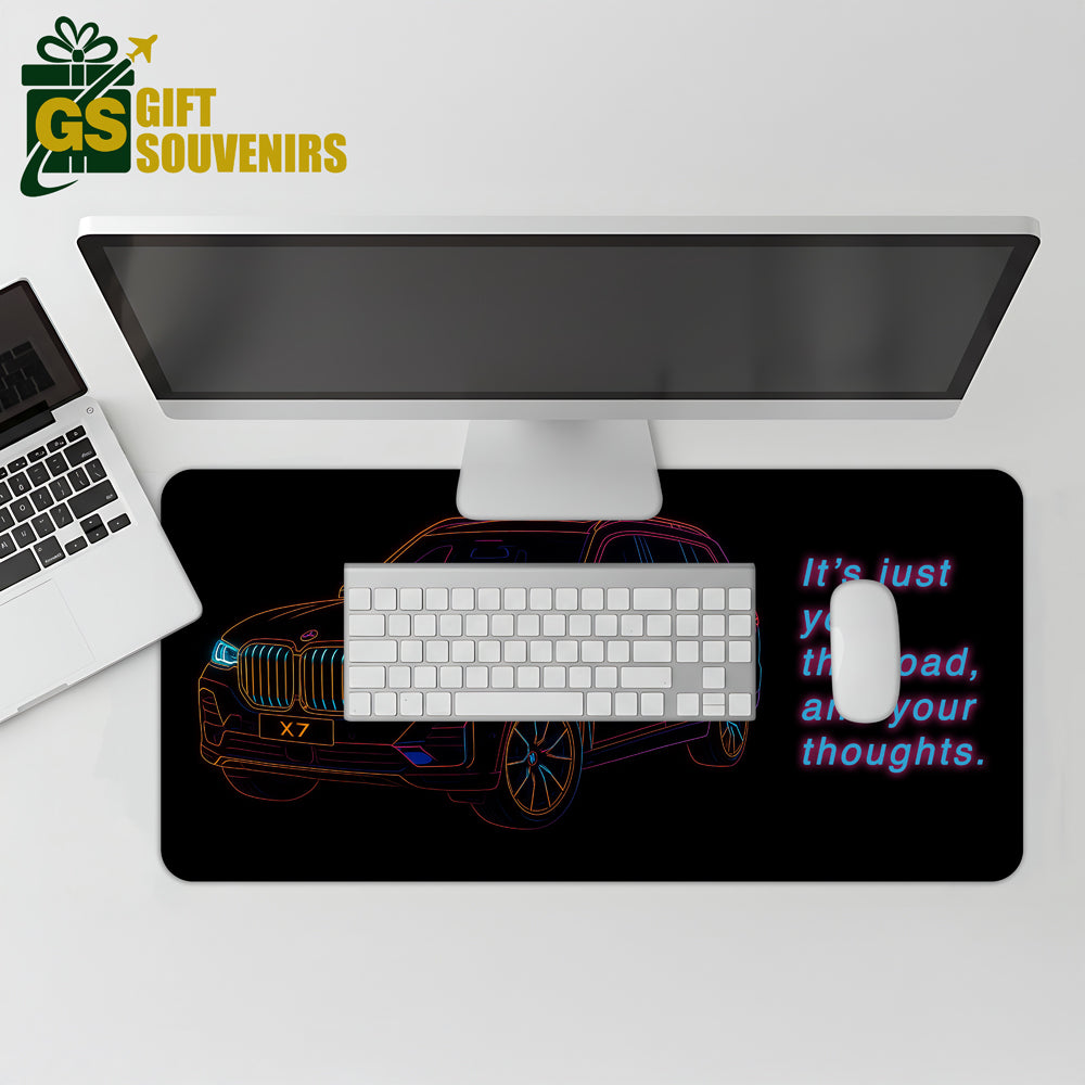 It’s Just You, the Road & Your Thoughts – BMW X7 Desk Pad | Desk Mat