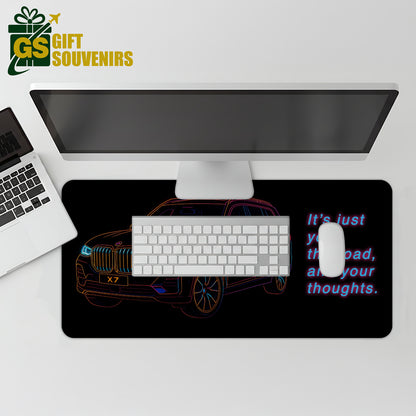 It’s Just You, the Road & Your Thoughts – BMW X7 Desk Pad | Desk Mat