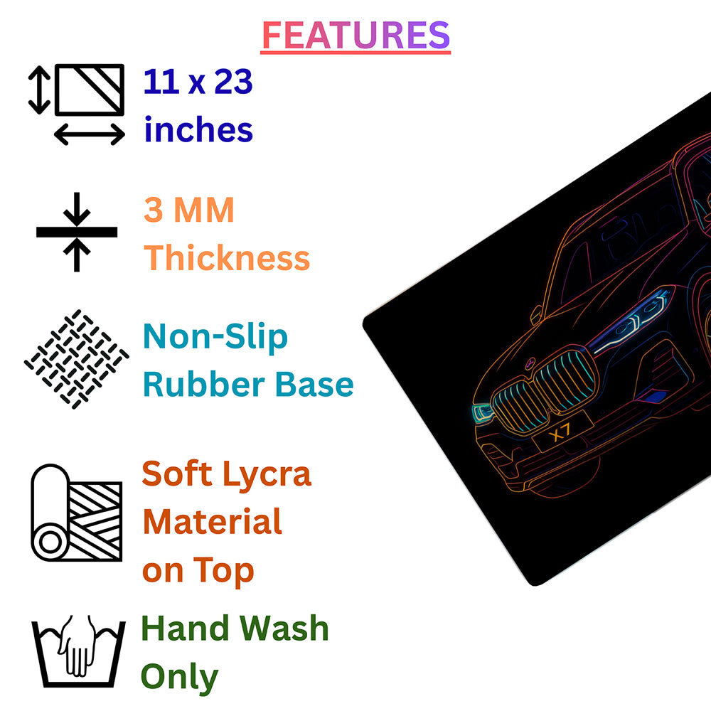 It’s Just You, the Road & Your Thoughts – BMW X7 Desk Pad | Desk Mat