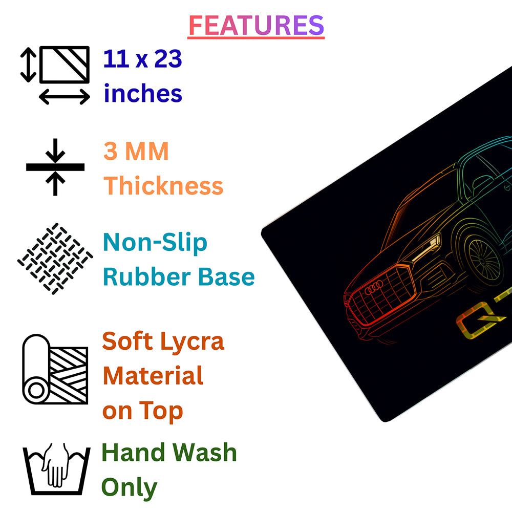 Every Mile Builds Who You Become – Audi Q7 Desk Pad | Desk Mat