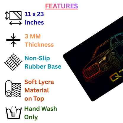 Every Mile Builds Who You Become – Audi Q7 Desk Pad | Desk Mat