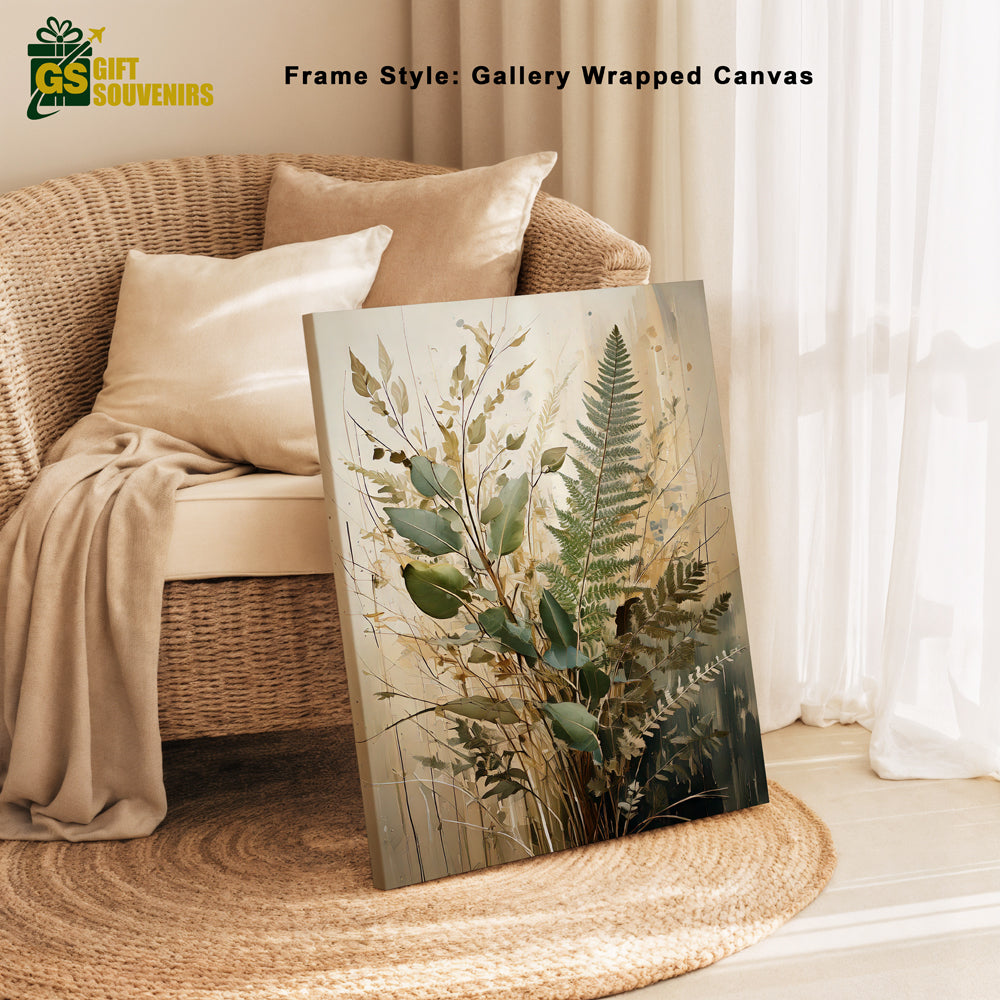 Whispers in the Sunlight – Fern Inspired Canvas Wall Art