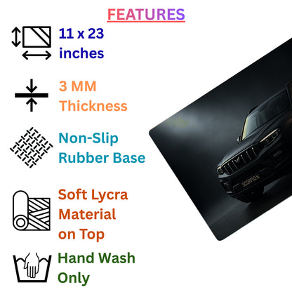 Own the Road. Rule the Desk. – Scorpio-N Inspired Desk Pad | Desk Mat