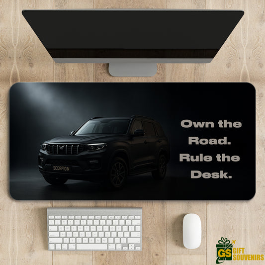 Own the Road. Rule the Desk. – Scorpio-N Inspired Desk Pad | Desk Mat