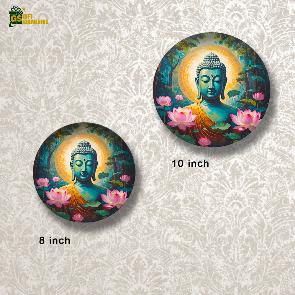 Tranquil Buddha wall décor symbolizing calmness and mindfulness