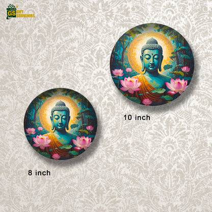 Tranquil Buddha wall décor symbolizing calmness and mindfulness