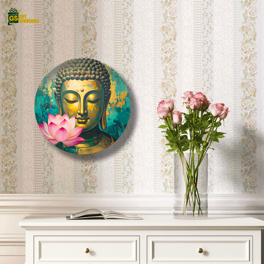 Spiritual Buddha wall décor printed on premium ceramic material
