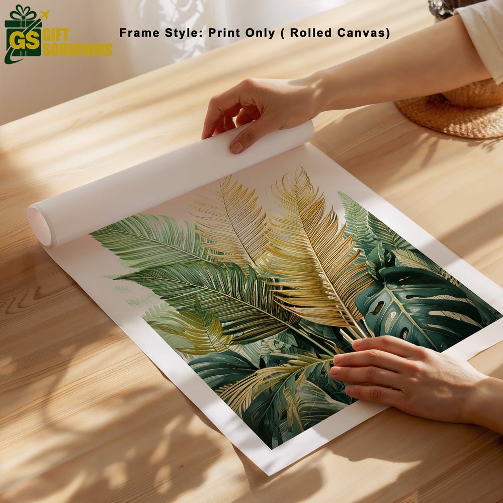 Whispers of the Tropics – A Botanical Souvenir Canvas Wall Art