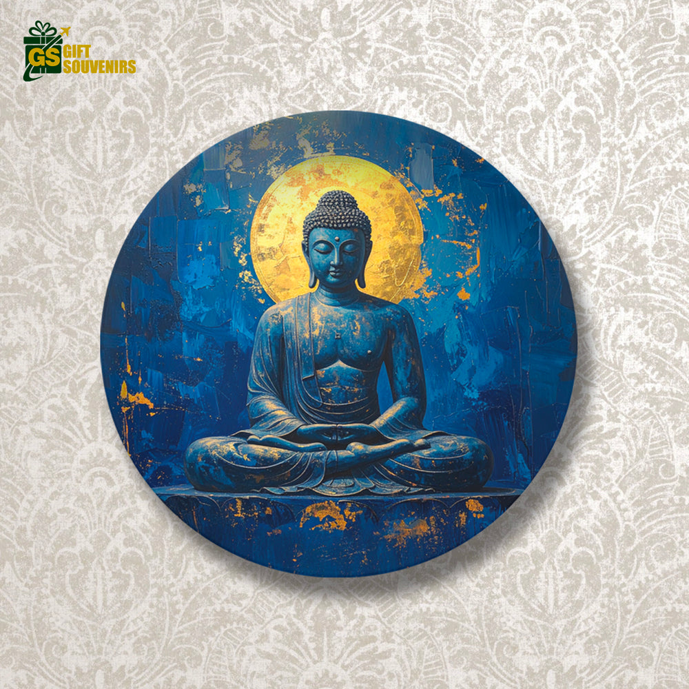 Premium ceramic Buddha wall art symbolizing peace and wisdom