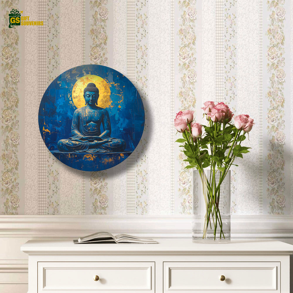 Elegant Buddha wall décor printed on premium ceramic material