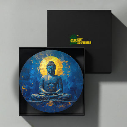 Vaastu-inspired ceramic Buddha wall art for peaceful home décor