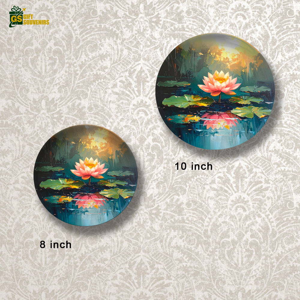 Tranquil lotus flower wall décor for meditation and balance