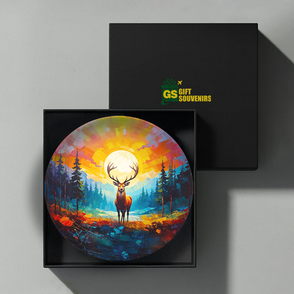 Artistic ceramic wall plate from Nature Collection